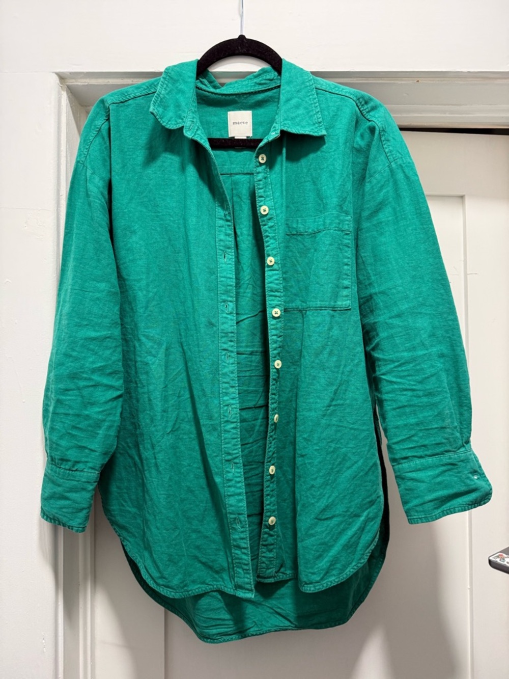 Anthropologie Mauve Button Up, XS